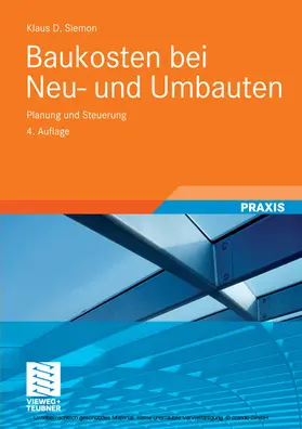 Siemon |  Baukosten bei Neu- und Umbauten | eBook | Sack Fachmedien