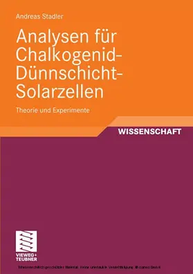 Stadler | Analysen für Chalkogenid-Dünnschicht-Solarzellen | E-Book | www.sack.de