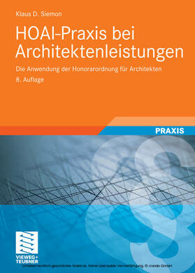 Siemon | HOAI-Praxis bei Architektenleistungen | E-Book | sack.de