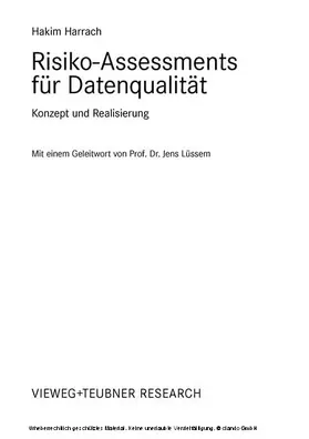 Harrach | Risiko-Assessments für Datenqualität | E-Book | sack.de