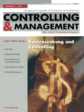 Weber |  Kostensenkung und Controlling | Buch |  Sack Fachmedien