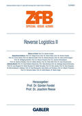 Fandel / Reese |  Reverse Logistics II | Buch |  Sack Fachmedien