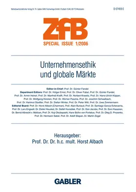Albach |  Unternehmensethik und globale Märkte | Buch |  Sack Fachmedien