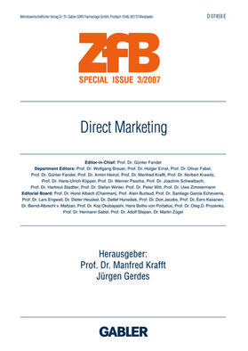 Krafft / Gerdes | Direct Marketing | Buch | 978-3-8349-0728-8 | sack.de