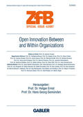 Ernst / Gemünden |  Open Innovation Between and  Within Organizations | Buch |  Sack Fachmedien