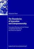 Brem |  Brem, A: Boundaries of Innovation and Entrepreneurship | Buch |  Sack Fachmedien
