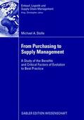 Stolle |  Stolle, M: From Purchasing to Supply Management | Buch |  Sack Fachmedien