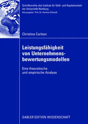 Carlsen |  Leistungsfähigkeit von Unternehmensbewertungsmodellen | Buch |  Sack Fachmedien