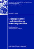 Carlsen |  Carlsen, C: Leistungsfähigkeit von Unternehmensbewertungsmod | Buch |  Sack Fachmedien