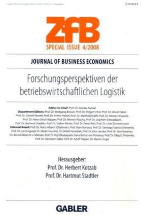 Kotzab / Stadtler |  Forschungsperspektiven der betriebswirtschaftlichen Logistik | Buch |  Sack Fachmedien