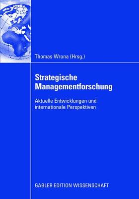 Wrona |  Strategische Managementforschung | Buch |  Sack Fachmedien