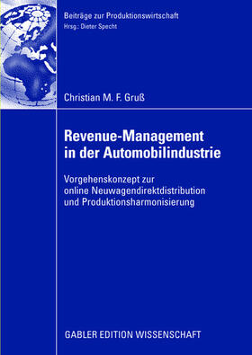 Gruß |  Gruß, C: Revenue-Management in der Automobilindustrie | Buch |  Sack Fachmedien