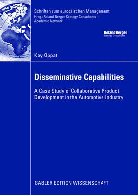 Oppat |  Disseminative Capabilities | Buch |  Sack Fachmedien