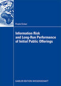 Ecker |  Information Risk and Long-Run Performance of Initial Public Offerings | Buch |  Sack Fachmedien