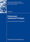 Eppelbaum |  Eppelbaum, L: Professional Testimonial Privileges | Buch |  Sack Fachmedien