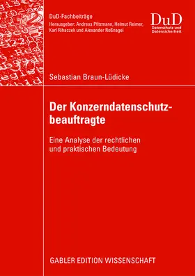 Braun-Lüdicke |  Der Konzerndatenschutzbeauftragte | Buch |  Sack Fachmedien