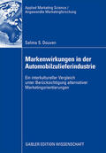 Douven |  Douven, S: Markenwirkungen in der Automobilzulieferindustrie | Buch |  Sack Fachmedien