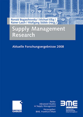 Bogaschewsky / Eßig / Lasch |  Supply Management Research | Buch |  Sack Fachmedien