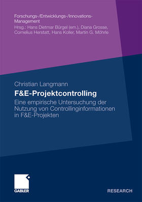 Langmann | Langmann, C: F&E-Projektcontrolling | Buch | 978-3-8349-1537-5 | sack.de