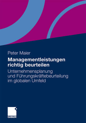 Maier | Managementleistungen richtig beurteilen | Buch | 978-3-8349-1553-5 | sack.de