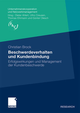 Brock | Brock, C: Beschwerdeverhalten und Kundenbindung | Buch | 978-3-8349-1736-2 | sack.de