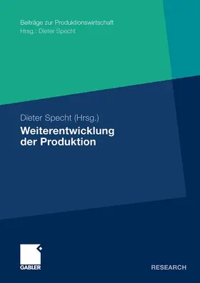 Specht |  Weiterentwicklung der Produktion | Buch |  Sack Fachmedien