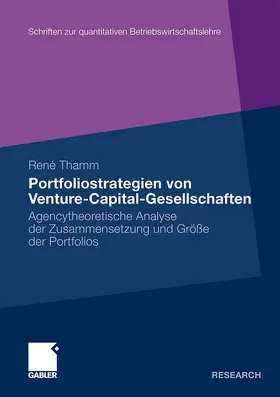 Thamm |  Portfoliostrategien von Venture-Capital-Gesellschaften | Buch |  Sack Fachmedien