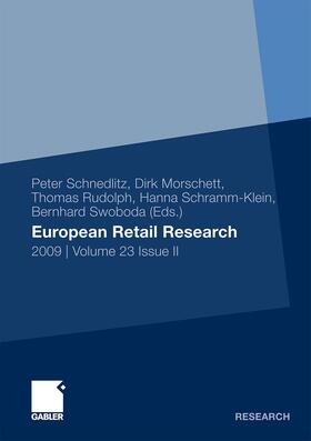 Schnedlitz / Morschett / Rudolph | European Retail Research | Buch | 978-3-8349-1923-6 | sack.de