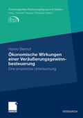 Benhof |  Benhof, H: Ökonomische Wirkungen einer Veräußerungsgewinnbes | Buch |  Sack Fachmedien