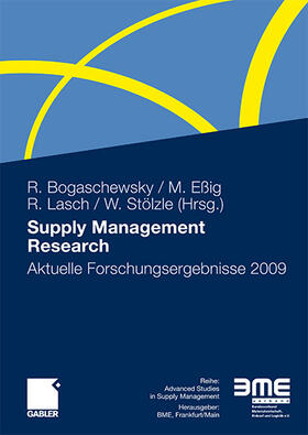 Bogaschewsky / Eßig / Lasch |  Supply Management Research | Buch |  Sack Fachmedien