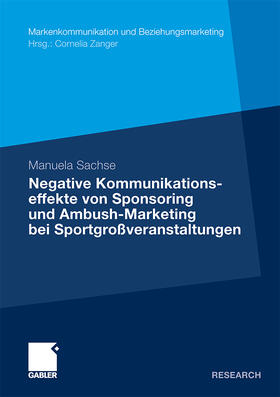 Sachse | Sachse, M: Negative Kommunikationseffekte von Sponsoring und | Buch | 978-3-8349-2239-7 | sack.de