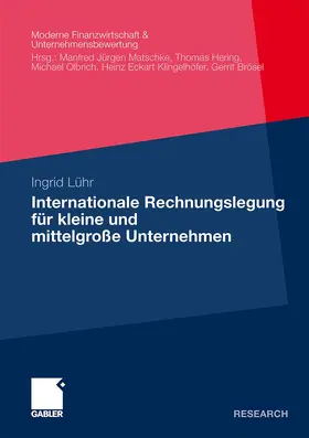 Lühr |  Internationale Rechnungslegung für kleine und mittelgroße Unternehmen | Buch |  Sack Fachmedien