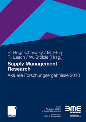 Bogaschewsky / Stölzle / Eßig | Supply Management Research | Buch | 978-3-8349-2262-5 | sack.de