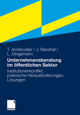 Armbrüster / Banzhaf / Dingemann | Armbrüster, T: Unternehmensberatung im öffentlichen Sektor | Buch | 978-3-8349-2304-2 | sack.de
