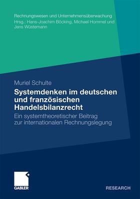 Schulte |  Schulte, M: Systemdenken im deutschen und französischen Hand | Buch |  Sack Fachmedien