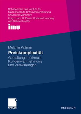 Krämer | Krämer, M: Preiskomplexität | Buch | 978-3-8349-2336-3 | sack.de