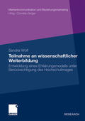 Wolf |  Wolf, S: Teilnahme an wissenschaftlicher Weiterbildung | Buch |  Sack Fachmedien