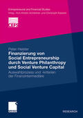 Heister |  Heister, P: Finanzierung von Social Entrepreneurship durch V | Buch |  Sack Fachmedien
