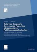 Weber |  Weber, S: Externes Corporate Governance Reporting börsennoti | Buch |  Sack Fachmedien