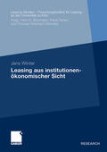 Winter |  Winter, J: Leasing aus institutionenökonomischer Sicht | Buch |  Sack Fachmedien