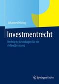 Höring |  Investmentrecht | Buch |  Sack Fachmedien
