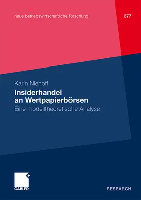 Niehoff |  Insiderhandel an Wertpapierbörsen | Buch |  Sack Fachmedien