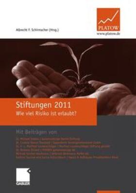 Schirmacher | Stiftungen 2011 | Buch | 978-3-8349-3012-5 | sack.de