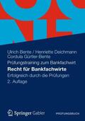 Bente / Deichmann / Gürtler-Bente |  Bente, U: Recht für Bankfachwirte | Buch |  Sack Fachmedien