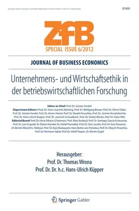 Küpper / Wrona |  Unternehmens- und Wirtschaftsethik in der betriebswirtschaftlichen Forschung | Buch |  Sack Fachmedien