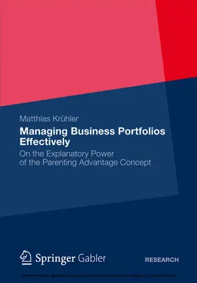 Krühler |  Managing Business Portfolios Effectively | eBook | Sack Fachmedien