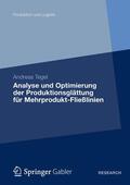 Tegel |  Tegel, A: Analyse und Optimierung der Produktionsglättung fü | Buch |  Sack Fachmedien