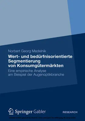 Medelnik | Wert- und bedürfnisorientierte Segmentierung von Konsumgütermärkten | E-Book | www.sack.de