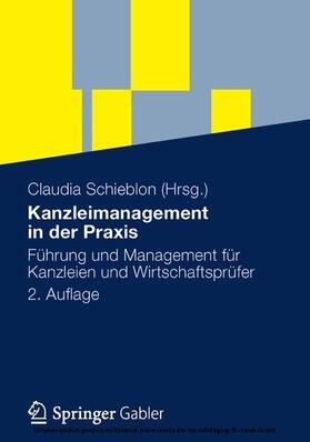 Schieblon / Kraus / Pothe | Kanzleimanagement in der Praxis | E-Book | sack.de