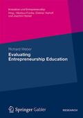 Weber |  Weber, R: Evaluating Entrepreneurship Education | Buch |  Sack Fachmedien